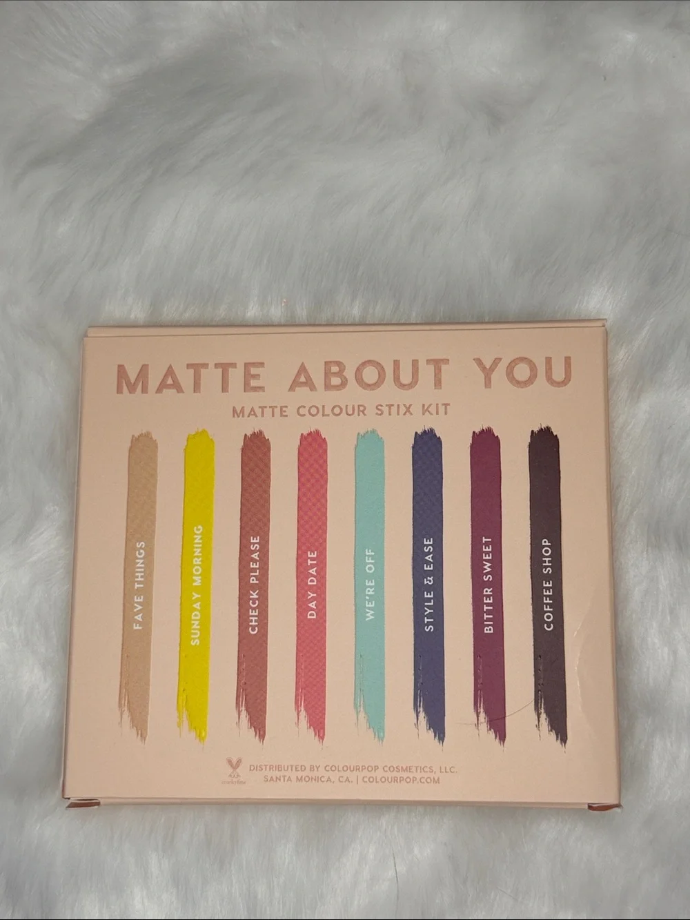 NWT ColourPop Matte About You Matte Colour Stix Kit | 8 Piece Set